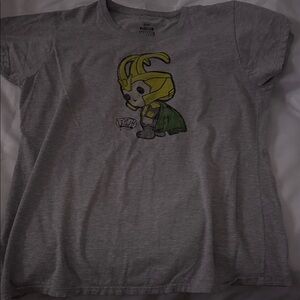 Pop Gray Kids Tee with Character Design